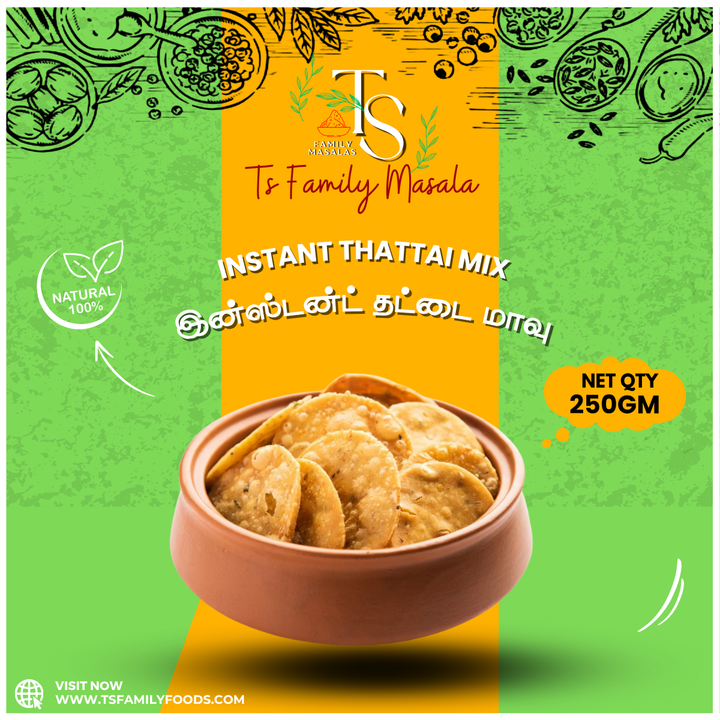 Instant thattai mix (இன்ஸ்டன்ட் தட்டை மாவு)